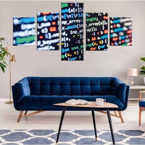 Posters and Prints Computer Programming Code Funny Science Technology Hot Art Poster Canvas Painting Home Decor with frame