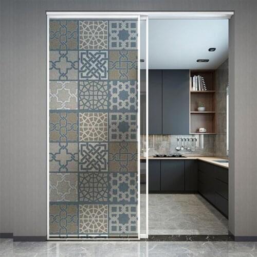 GS033 Window Film Electrostatic Drop-Shipping Heat-Proof Privacy Protection Reusable kitchen decor film for windows