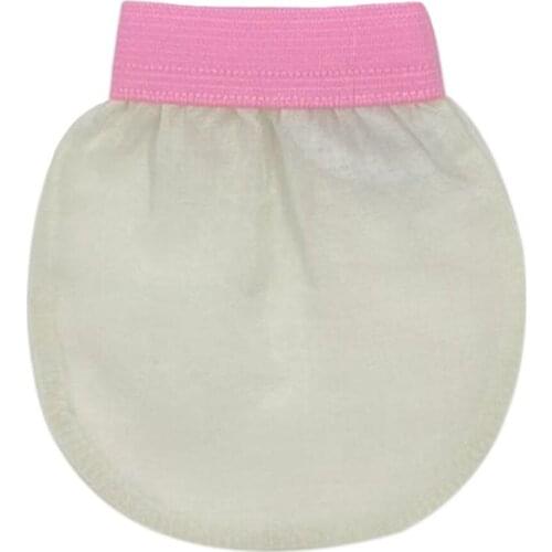 Feel Fine 100% Raw Turkish Cocoon Silk Face Mitt Exfoliating Face Glove Remover Dead Skin Scrubber and Makeup Bar Tool No Sponge