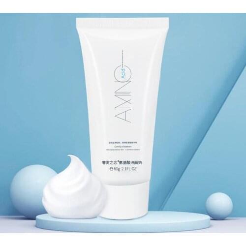 Amino Acid Face Cleanser Acne Moisturizing Brightening Hydrating Oil Control Blackhead Remover Shrink Pores Nourishing Skin Care