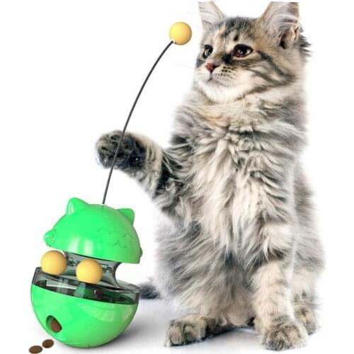 Pet Supplies Tumbler Kitten Toy Leakage Ball Tease Cat Stick Toy Ball Puzzle Missing Food Interactive Toy