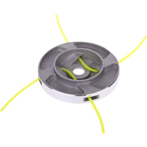 Universal Aluminum Alloy Grass Trimmer Head With 4 Cables Brush Cutter Accessories Replacements wholesale