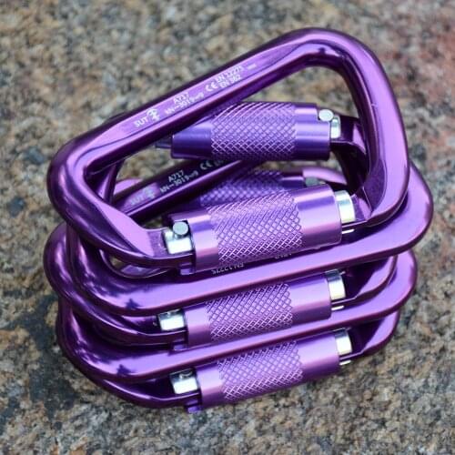 Lot(PACK 5) Rock Climbing Carabiner Auto Locking Gate 30KN Heavy Duty Arborist Tree Care Work Mountaineering Caving Rescue Gear