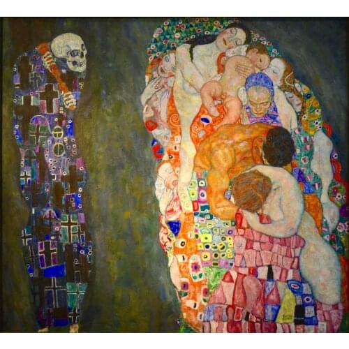 Vintage gustav klimt vintage life Art print Silk poster Home Wall Decor