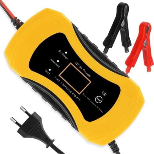 Car Battery Charger 8A 12V Fully Automatic Battery Charger with LCD Sn for Car Motorcycle Lead Acid Battery