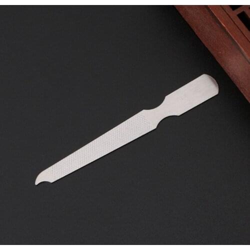 10pcs Dual Sided Stainless Steel Metal Nail Art File Manicure Pedicure Tool X7JA