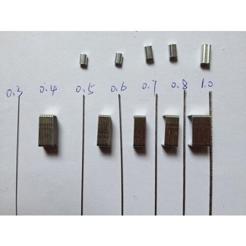 100m per lot Stainless steel 304 wire rope 1*7 0.6 mm diameter(no nylon/pvc coated)