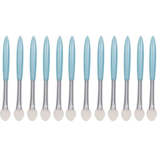 12pcs Makeup Disposable Eye Shadow Eyeliner Brush SPONGE FOAM Applicator Tool