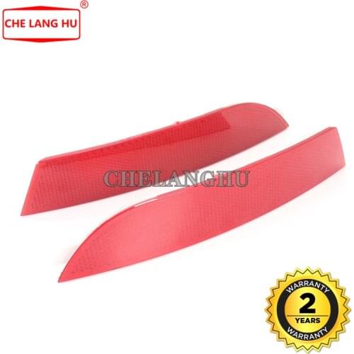 2pcs For Seat Leon 1P 2005 2006 2007 2008 2009 2010 2011 2012 Red Rear Bumper Reflector Tail Light Bars Brake Parking Warning