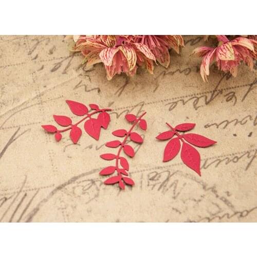 3pcs Metal leaves Cutting Dies Stencils for DIY Scrapbooking photo album Decorative Embossing DIY Paper Cards