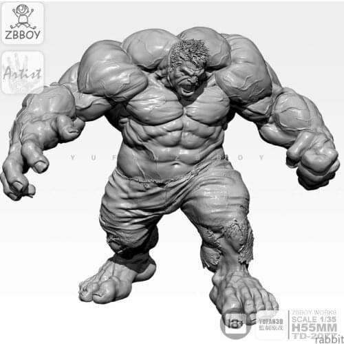 5CM Resin Figure Kits Furious Giant Resin Soldier Model Self-assembled TD-2077