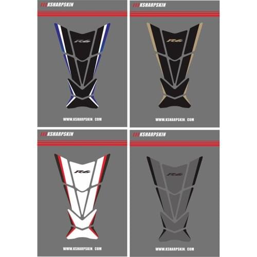 Motorcycle Accessories Waterproof Tank Pad Gas Fuel Sticker Moto Decal Creative Emblem Protector Fishbone For Yamaha R6 r6