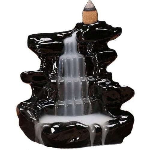 Colorful Fragrance Scent Tower Incense Mixed Scent Aromatherapy with Incense Burner HFing