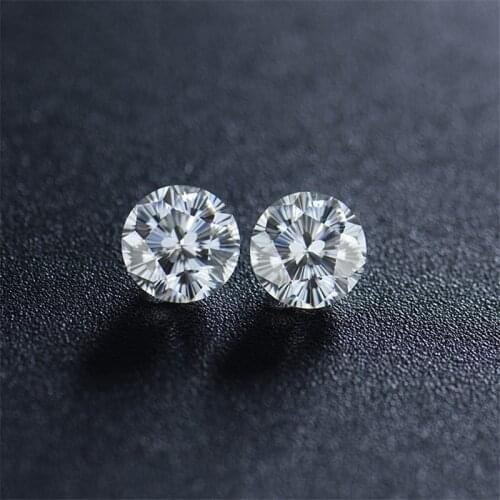 New Arrival Diamond Test Past 0.5-5 Carat Cherry Blossoms Cut D Color Moissanite Round Loose Gemstone Beads for Jewelry Making