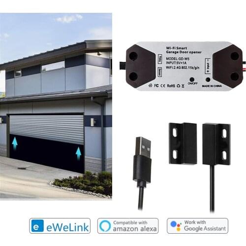 EWeLink WiFi Switch Module for Rolling Shutter Garage Door Gate Google Home Alexa Voice Control App Timer DIY Scimagic