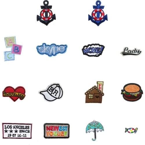 Fashion style Mixture Patch Hot melt adhesive Applique Embroidery Sewing Iron on patch DIY Badges Clothing Accessories C926-C951