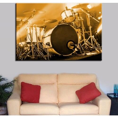 Musical Instruments Wall Art Posters Home Decor Drum Kit Pictures Print Canvas Paintings For Living Room Unframed