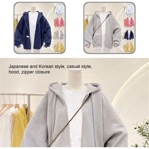 Autumn Winter Casual Solid Color Hooded Coat Hoodie Autumn Hoodie Hooded for Office
