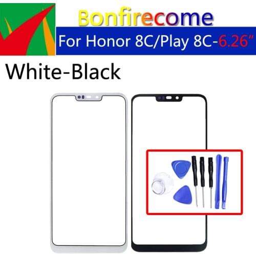 6.26"For Huawei Honor 8C Front Outer Screen Glass Lens Replacement Touch Screen For Huawei Honor Play 8C BKK-TL00
