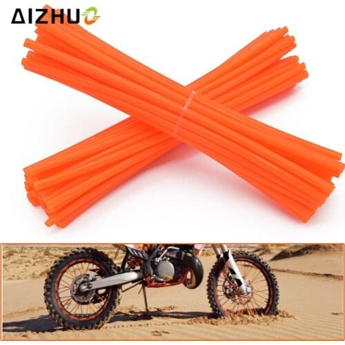 11 Color 72 Pic Motorcycle Wheel Spoke Skin Dirt Bike Pit Bike Plastic Wheel Rim Spoke Skins For 125 150 250 300 EXC XC SX