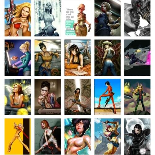 Classic Movie Game Poster Male Painting Jane Margolis Bikini Girl Canvas Painting Living Room Theater Art Wall Decoration Home