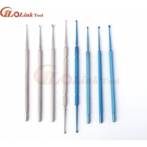 S/M/L Size Stainless Steel Microscopic Ophthalmic Instruments Tarsal Gland Cysts Tweezers meyerhoefer chalazion curette