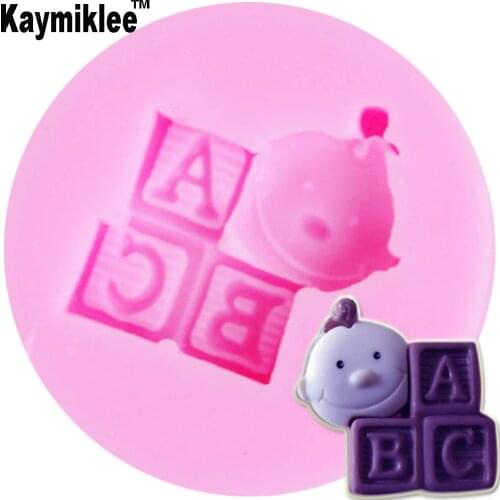 Mini Baby ABC letter Silicone Mold Fondant Mould Cake Decorating Tools Candy Jelly Jello Chocolate Gumpaste,Sugarcraft Mold M053