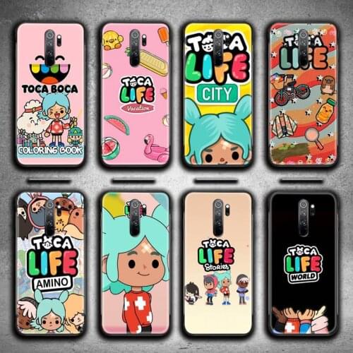 Toca Boca Toca Life World game Phone Case for Redmi 9A 9 8A 7 6 6A Note 9 8 8T Pro Max K20 K30 Pro