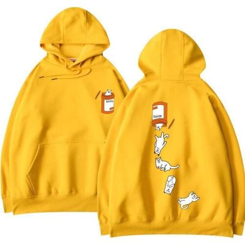 2020 Spring Autumn Mens Hoodies Fashion Japan Style Streetwear Funny Print Sweatshirt Male Casual Men Clothing Hoodie Men M-5XL