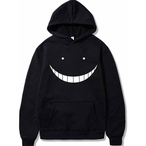 Anime JAssassination Classroom Logo Hoodie Tops Hip Hop Casual Loose Print Streetwear Unisex