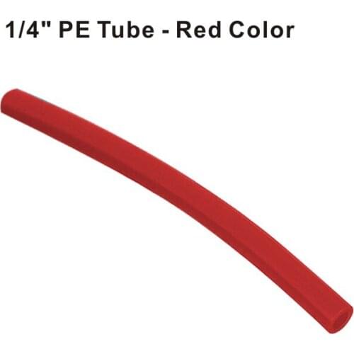 1/4 Inch PE Tube, 10 Meters(30 feet) Length Tubing Hose Pipe for RO Water Filter System/Icemaker/Water Dispenser - Red