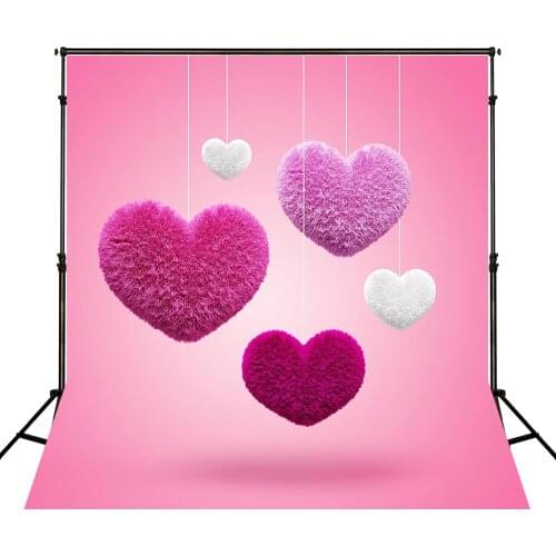 VinylBDS 200x300cm (6.5x10ft) Wedding Photography Background Love Fresh Photographic Background Valentine Day Studio Backdrop