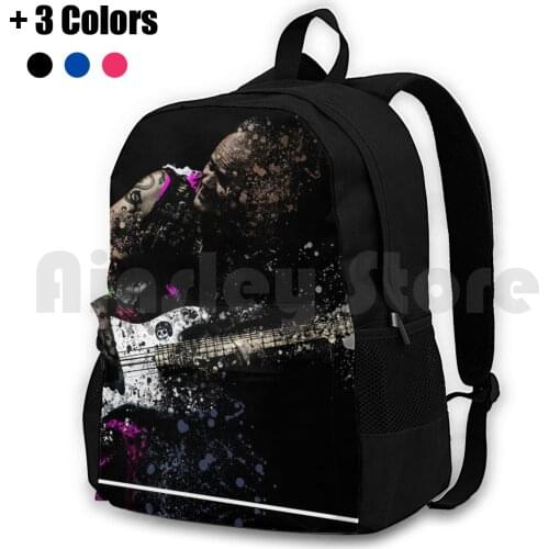 Exploding Bassist Outdoor Hiking Backpack Riding Climbing Sports Bag Bass Bas Bassplayer Musician Music Guitar Flea
