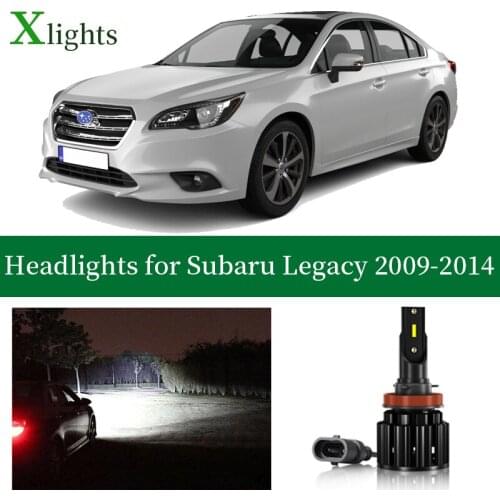 Xlights Car Bulb For Subaru Legacy 2009 2010 2011 2012 2013 2014 LED Headlights Bulb Low High Beam Canbus Light Lamp Accessories