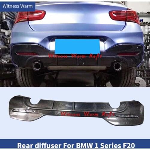 Carbon Fiber Rear Diffuser Lip For BMW 1 Series F20 M Sport M135i 2015-2018 Rear Bumper Diffuser Lip Spoiler FRP