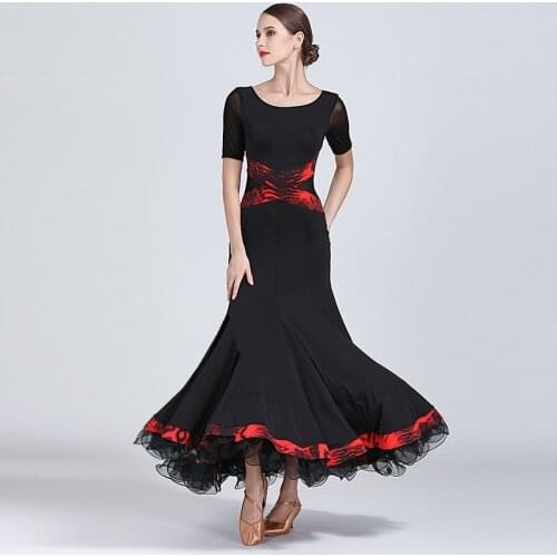 Lady Standard Dances Dresses Women Ballroom Dancing Waltz Ballroom Standard Suit Ballroom Dress Waltz Flamenco D-0118