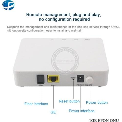10pcs 1G 1port EPON ONU FTTH With English Version Compatible Hua Wei ZTE