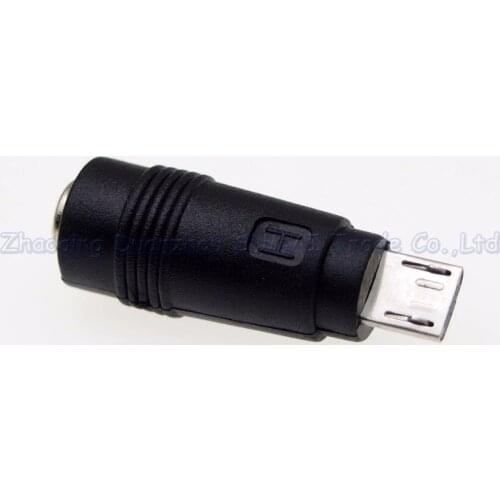 50pcs DC5.5*2.1MM female to USB MICRO 5P male adapter DC power Jack to Micro usb Jack