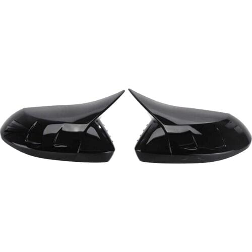 2Pcs Gloss Black Car Rearview Mirror Cover Side Mirror Shell for Toyota Corolla 2020-2021