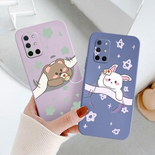Star For Oneplus 8t Case Flower Liquid Slicone Soft Cover Oneplus 9 9pro 9r pro Shockproof Phone Case