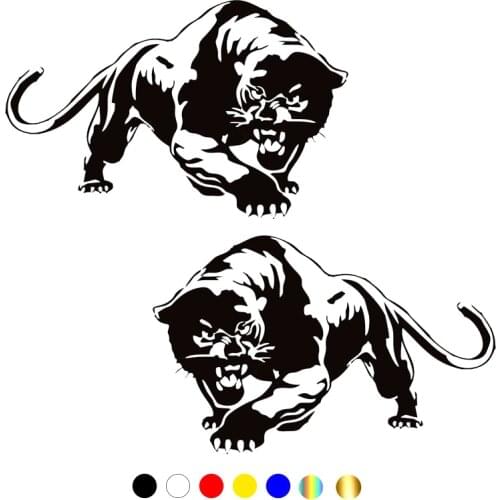 CS-733#15*23.6cm black Panther funny car sticker vinyl decal silver/black for auto car stickers styling car decoration