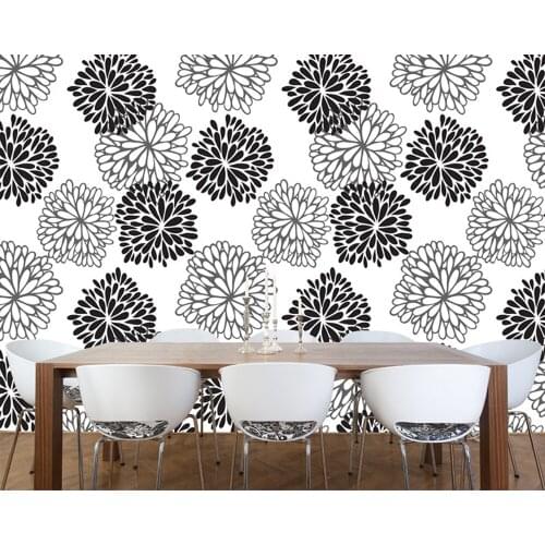 Flower Wallcoverings,Blooming flowers pattern,natural landscape murals for living room kids room kitchenBackground wall paper