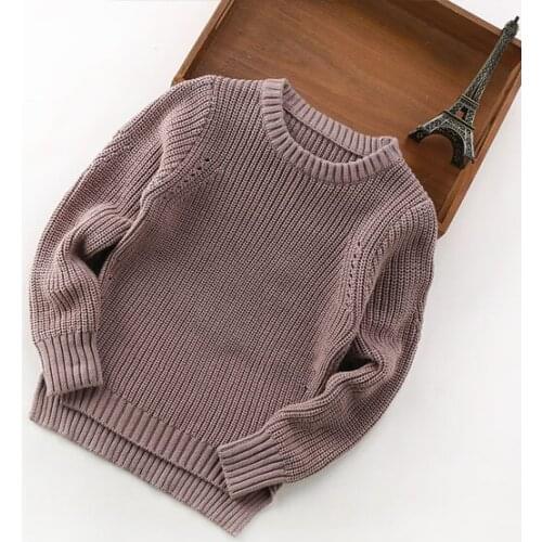 Childrens Clothing Sweaters Baby cotton knit coat South Korea fashion 2-9years old