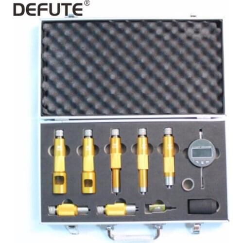 Common rail injector valve measuring tool kit for diesel injector valve stroke measuring tool