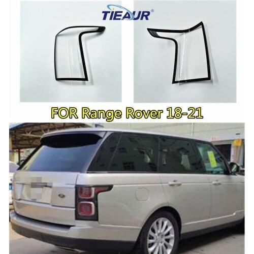 Rear Lamps cover For Range Rover VOGUE Black Border 2018-2021 Taillight Transparent Lens Cover DIY