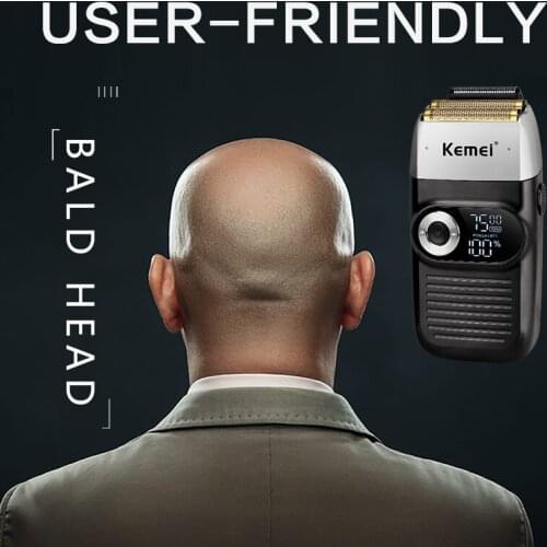 AIKIN Kemei Electric Shaver Trimmer For Men Barber Shaven Head Professional Razor Reciprocating Foil Shaving Bald Machine
