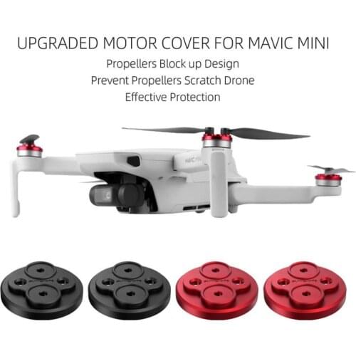 Upgraded Motor Covers Scratch-proof Propellers Block-up Protective Aluminum Alloy Motor Cover for Mavic Mini Drone