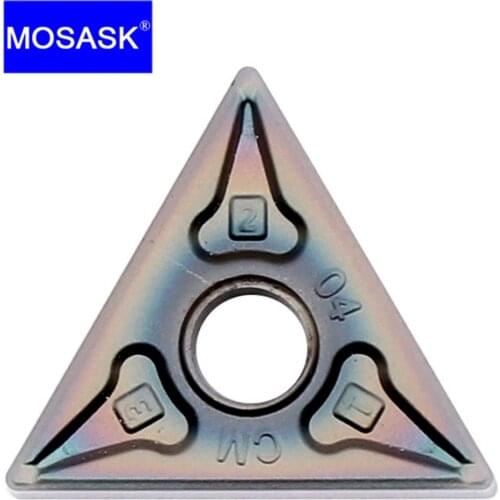 MOSASK 10pcs TNMG 160404 08 ZP1530 CNC Lathe Titanium Alloy Hard Steel Turning Boring Cutting MTFN MTUN Holder Carbide Insert