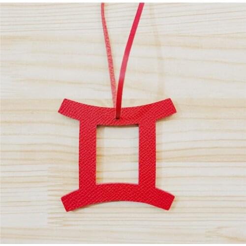 Real Leather Chains For Girls Schoolbag Holder Pendant Gemini Constellation Accessories Fashion Gift Muliti-colors Chains 2020