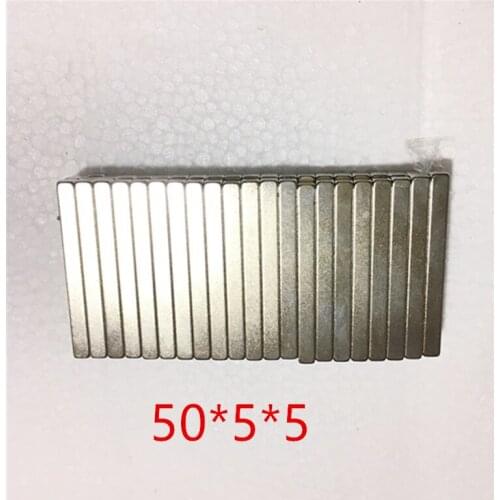 Neodymium Iron Boron Permanent Magnet Long Strip Strong Magnet Super Strong Iron Magnet Rectangular Magnet 50*5*5mm